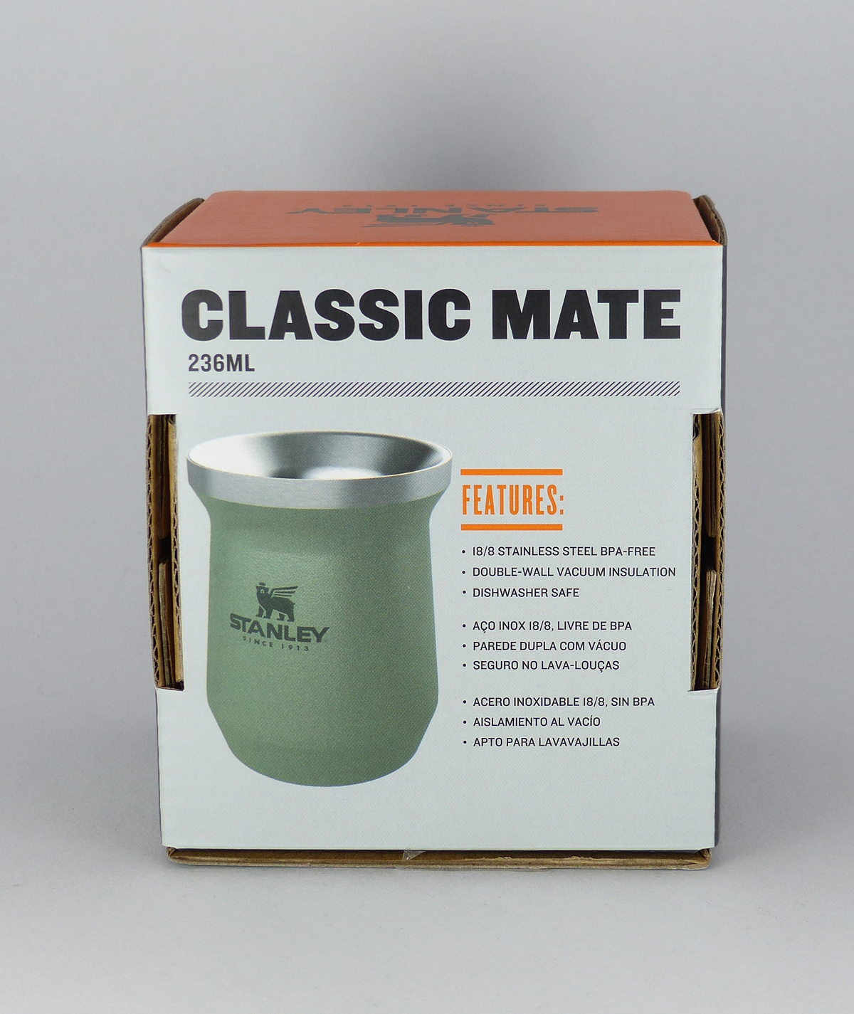 Stanley Classic Mate Mug/ Yerba Mate Gourd 236ml 8oz GREEN Acero Inoxidable